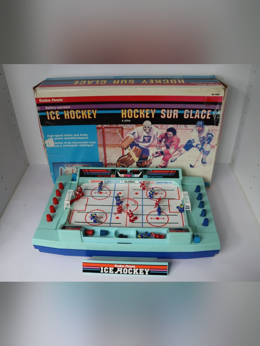 Vintage Radio Shack Ice Hockey Tabletop Game